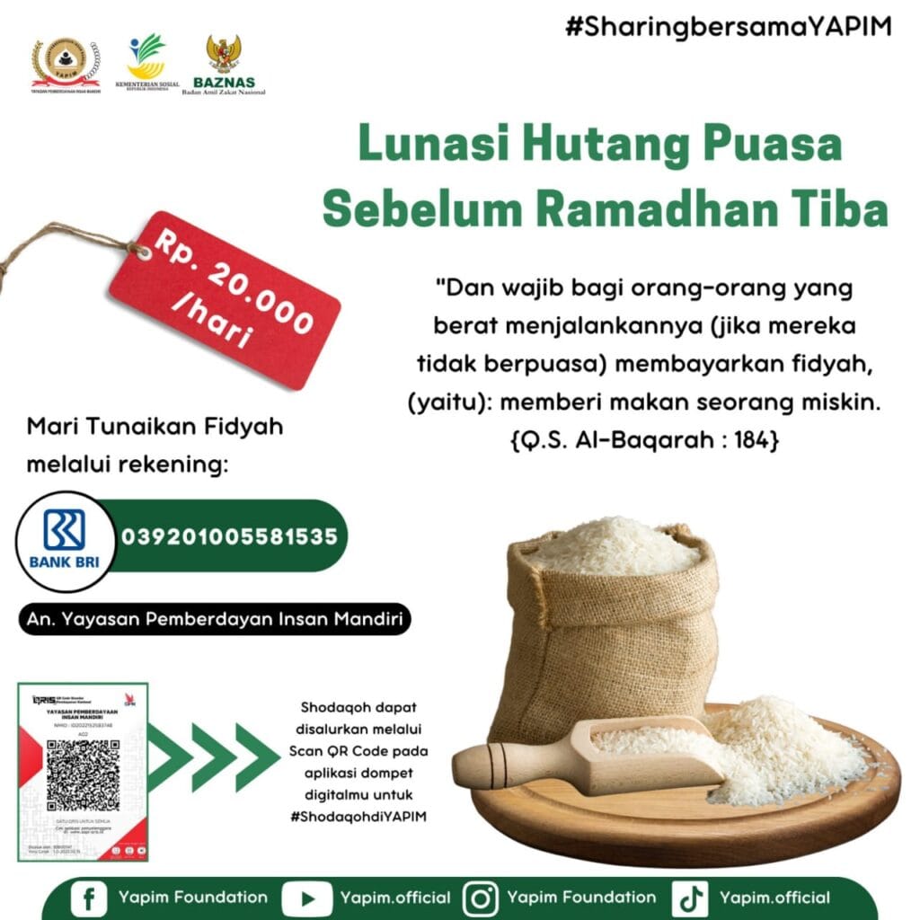 Lunasi Hutang Puasa Ramadhan